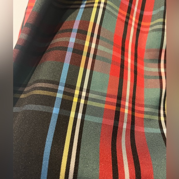 J.Crew V-neck taffeta mini dress in Stewart tartan - Picture 8 of 9